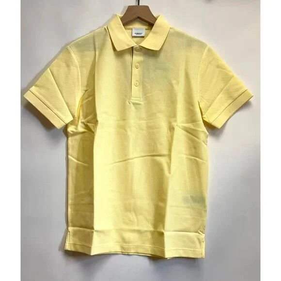 Burberry Men’s Hartford Cotton Polo T-shirt Frosted Lemon S 8104324
